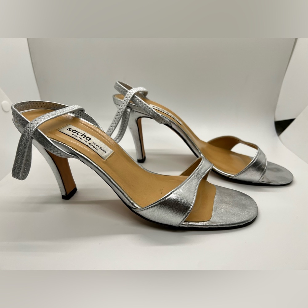 Sacha London Silver Sandal Size 8.5M